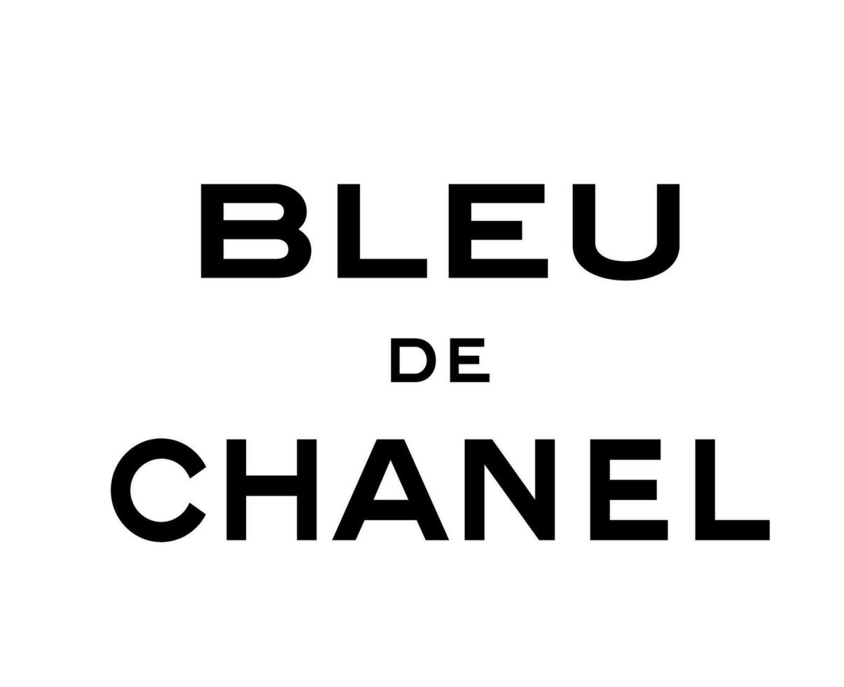 23400663 bleu de chanel marque vetements logo symbole nom noir conception mode vecteur illustration gratuit vectoriel